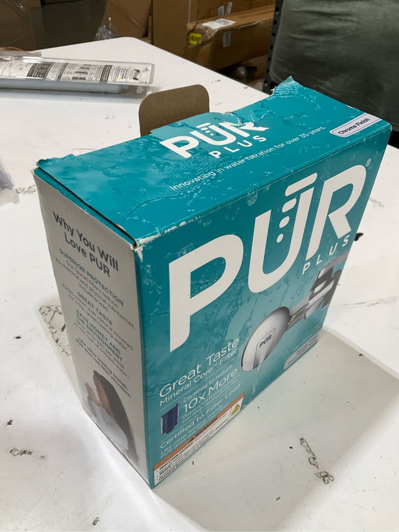 Condition photo showing As Is for pur maxion faucet water filtration system for pur