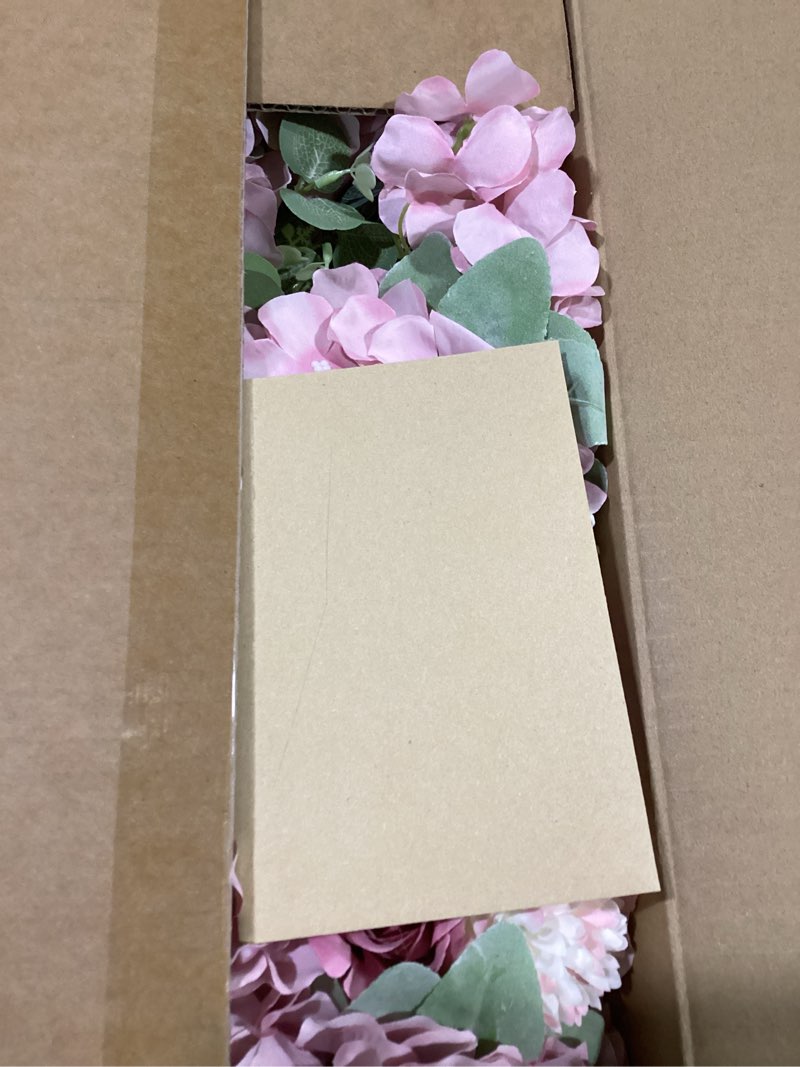 Condition photo showing Good Condition for auihiay 10pcs flower table centerpieces, hydrangea artificial flowers with vase, faux silk hydrangea flowers arrangement for spring wedding table centerpiece floral vase home office decor (pink)