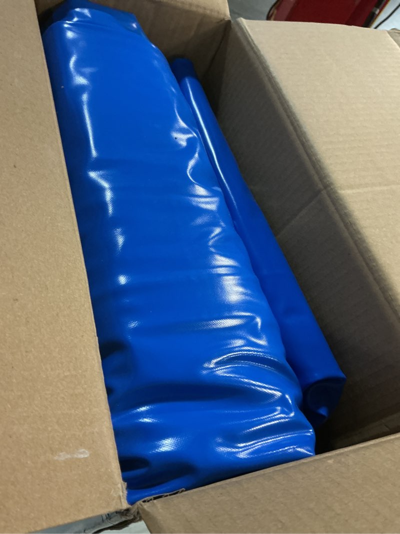Condition photo showing Good Condition for sumbee inflatable swimming pool for kids ages 4-8-12 and adults, 120" x 72" x 22" with thick pvc, 306 gallon large blow up rectangular outdoor pool for family backyard summer party full size blue blue,white