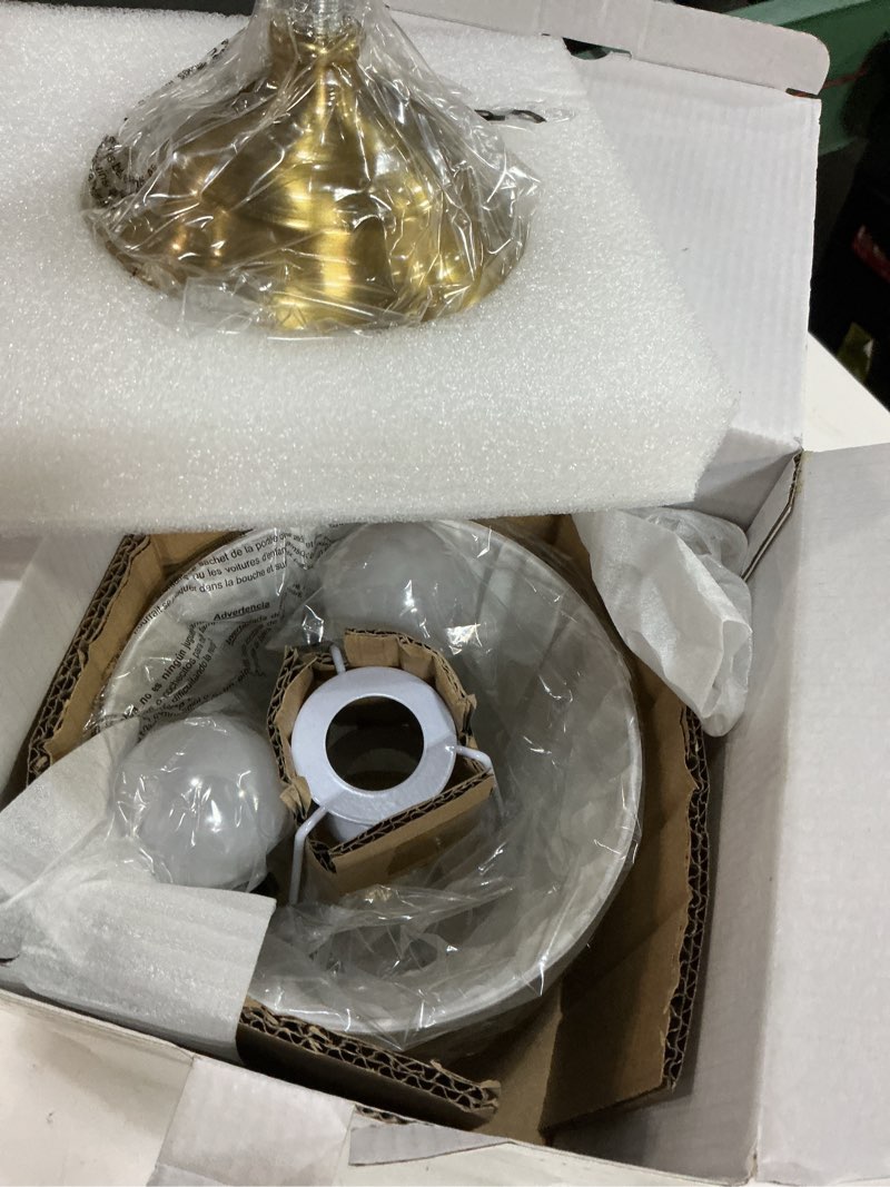 Condition photo showing New/Like New for kdg cordless led table lamp set of 2, portables fabric shade desk lamps, 4000mah rechargeable battery powered lighting, dimmable light for dining room, bedroom, bedside, night light, balcony (gold) gold + beige lampshde (2 pack)