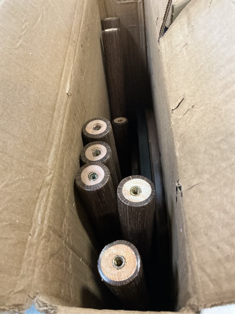 Condition photo showing Good Condition for HOOBRO Bar Stools, Set of 2 Bar Chairs, Kitchen Round Height Stools with Footrest, Breakfast Bar Stools, Sturdy Steel Frame, for Dining Room, Kitchen, Party, Easy Assembly, Rustic Brown BF03BY01 1 Rustic Brown