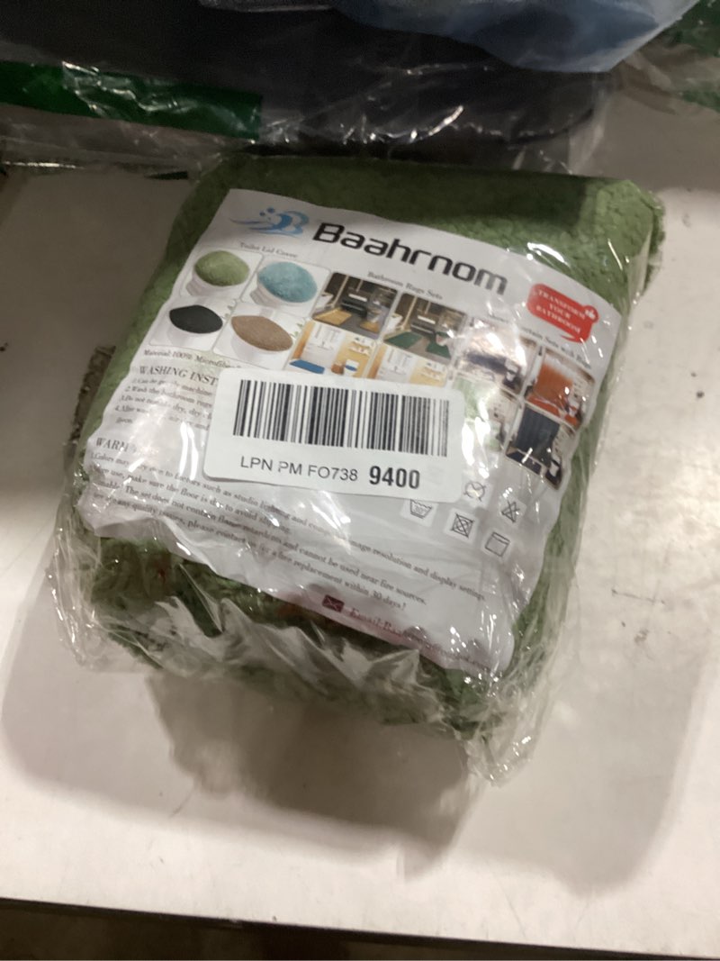 Condition photo showing New/Like New for similar productchenille elongated toilet seat cover 19.5\"x 15\" machine washable solid toilet lid cover adjustable rubber backing fits only 18-19.5\" l x 14-16\" w elongated toilet seat sage green 19\"lids