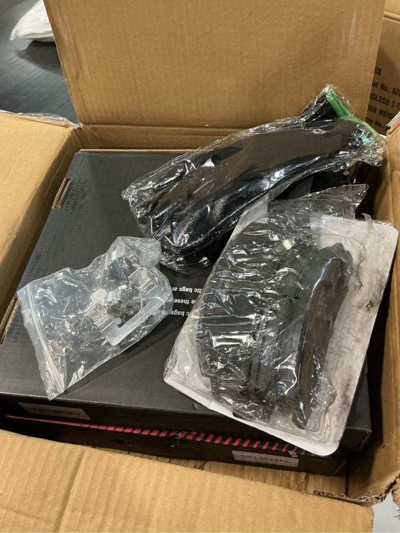 Condition photo showing As Is for front brake pads and rotors kit compatible with 2006-2013 chevrolet impala, 2014-2016 impala limited, 55126 d1159-8269 automotive replacement brake kits drilled and slotted rotors 303mm(11.9in)