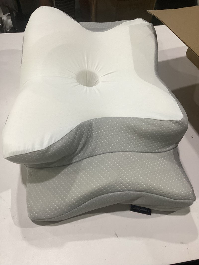 Condition photo showing Good Condition for ultra pain relief cooling pillow for neck support, adjustable cervical pillow cozy sleeping, odorless ergonomic contour memory foam pillows, orthopedic bed pillow for side back stomach sleeper