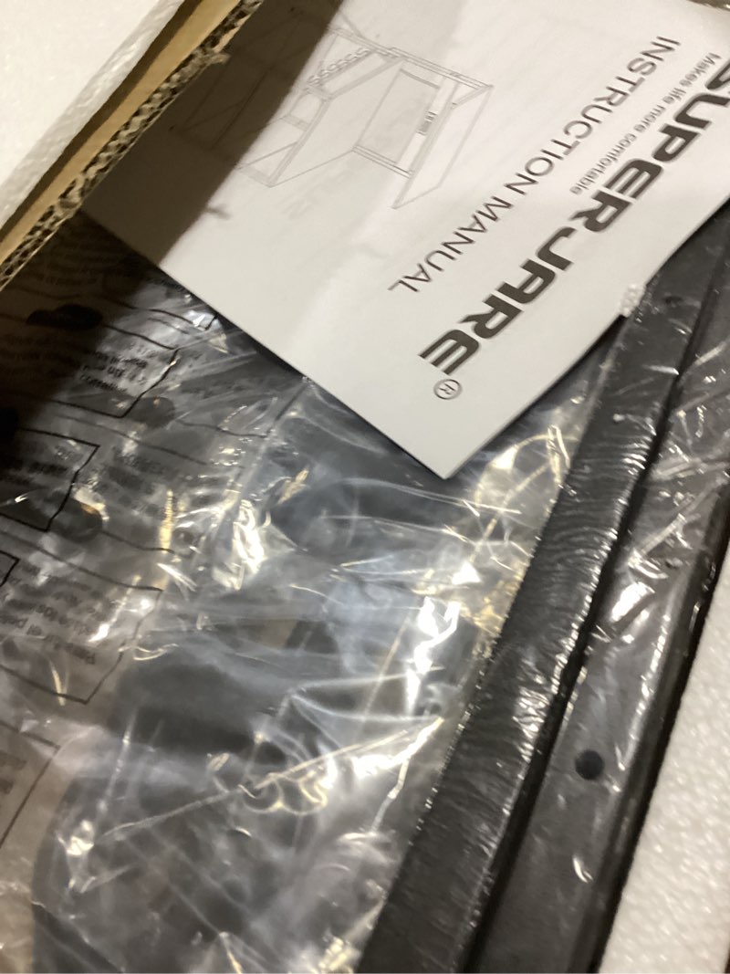 Condition photo showing Good Condition for SUPERJARE Kitchen Bakers Rack with Power Outlet, Coffee Bar Table 4 Tiers, Kitchen Microwave Stand with 6 S-shaped Hooks, Storage Shelf Rack for Spices, Pots and Pans - Rustic Brown 23.6 inch Rustic Brown