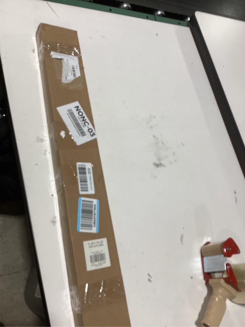 Condition photo showing New/Like New for LazBlinds No Tools No Drill 1" Vinyl Mini Blinds, Cordless Blinds for Windows, Light Filtering Horizontal Window Blinds & Shades, 28" W x 64" H, Grey Cordless-grey 28" W x 64" H