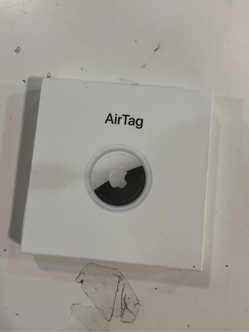 Condition photo showing New/Like New for Apple AirTag (1st Generation). Keep Track of and find Your Keys, Wallet, Luggage, Backpack, and More. Simple one-tap Set up with iPhone or iPad, Bluetooth Single
