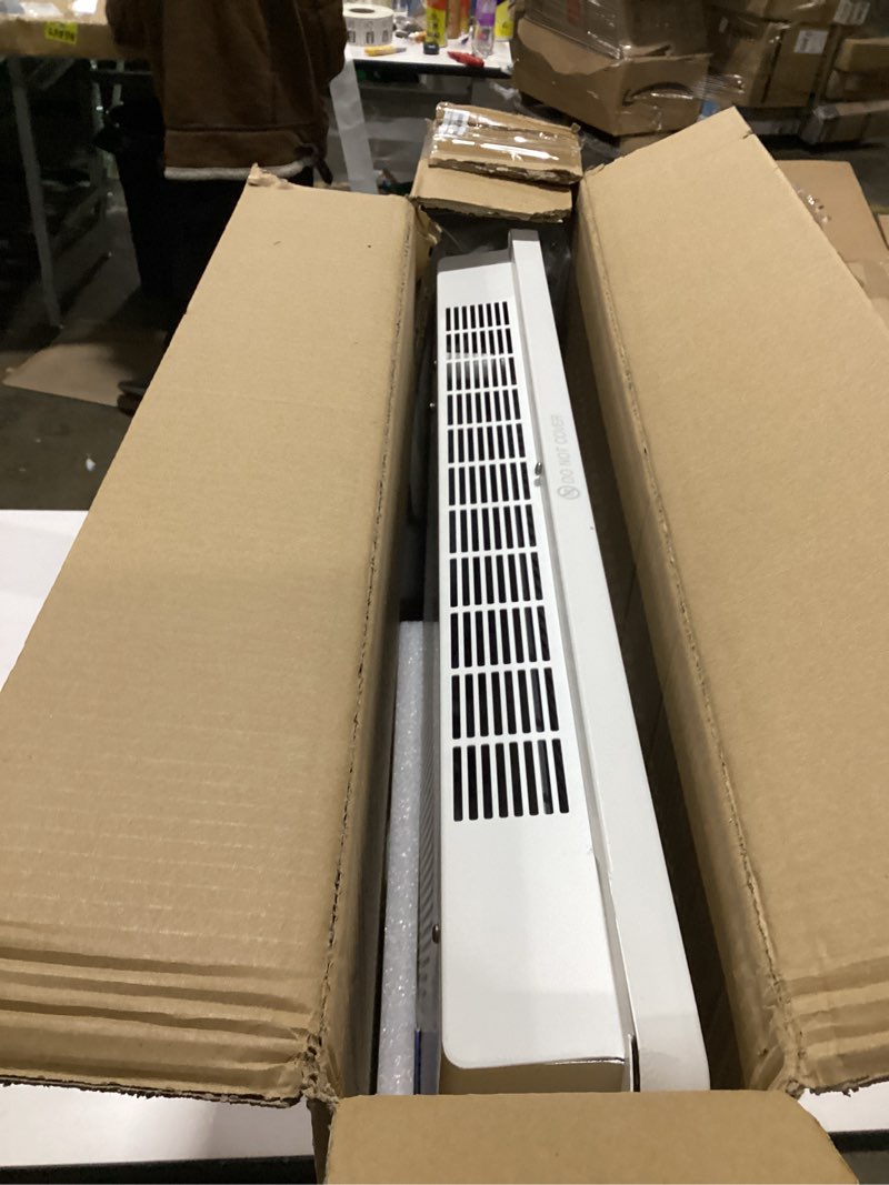 Condition photo showing As Is for Mica Infrared Space Heater for Indoor Use, Large Room Wall Mount or Portable Panel Heater with WiFi Smart App & Alexa Control, Fast Heating, Energy Efficient, Quiet, White