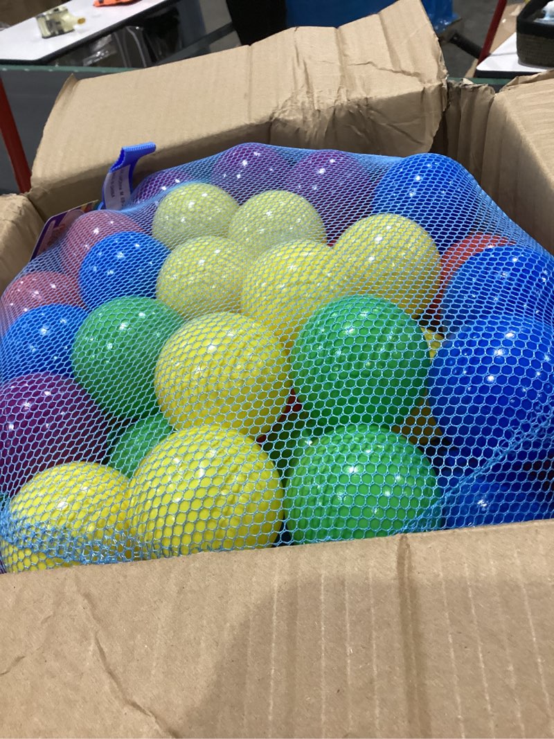 Condition photo showing Good Condition for sunny days entertainment 200 premium crush-resistant play balls for ball pits – non-toxic, bpa & phthalate free – vibrant assorted colors with zippered storage bag (2.5" diameter)