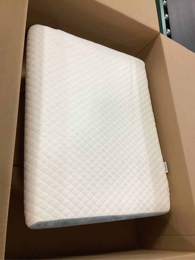 Condition photo showing Good Condition for Knee Wedge Pillow for Post-Surgery Recovery-Leg Elevation Support for Sleep Position, Alleviating Lower Back & Hip Pain Enhancing Circulation in Ankles Legs Triangle Pillow with Removable Cover White & Gray 21.6*17.8*6.9 Inch?for height over 5'3"?