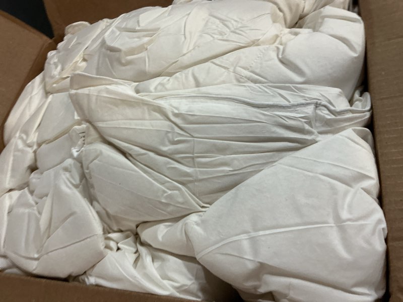 Condition photo showing Good Condition for 75% Canadian Goose Down Comforter Queen Size, Ultra Soft 100% Cotton Fabric, 850 Fill Power All Season Duvet Insert, Hotel Luxury Bedding Comforters (White,90"x90") White Queen(90"x90")
