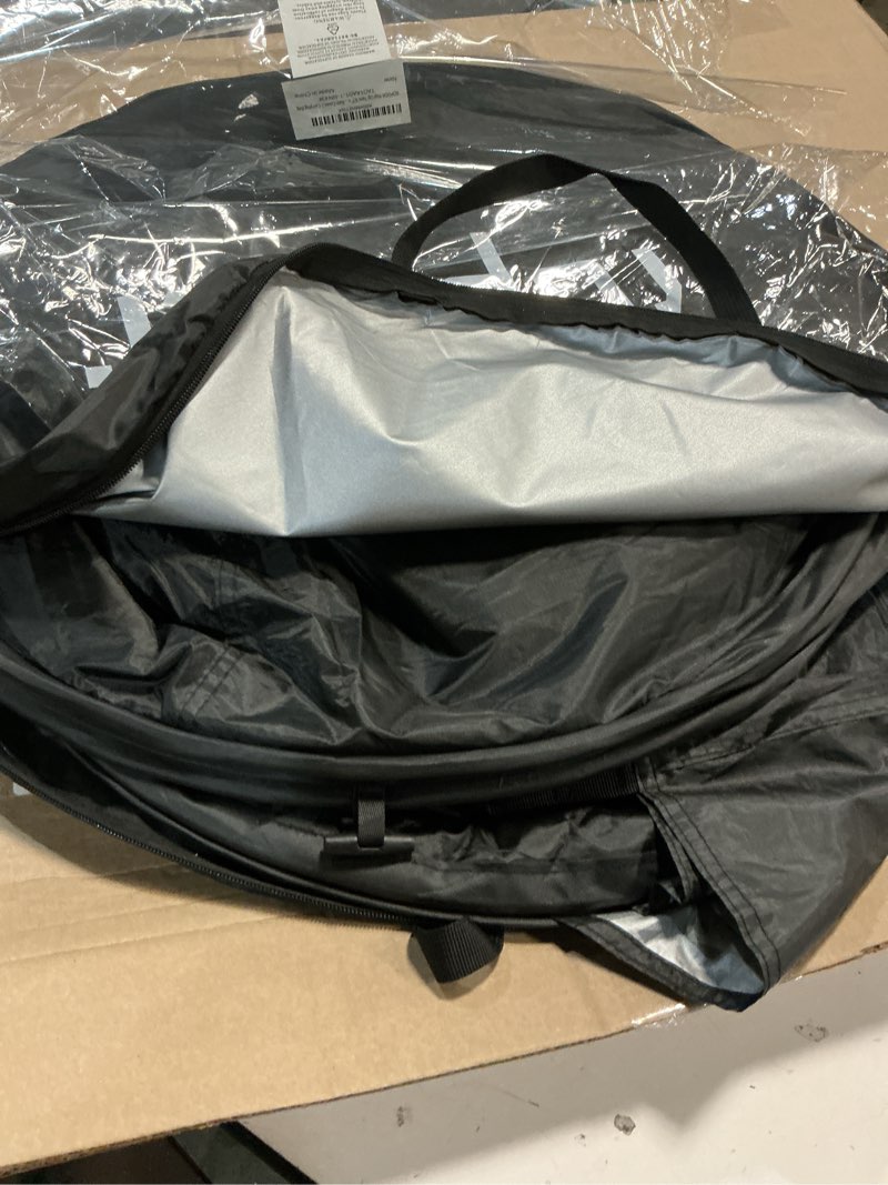 Condition photo showing Good Condition for ropoda pop up tent 83inches x 48inches x 48inches, upgrade privacy tent, porta-potty tent includes 1 removable bottom, 8 stakes, 1 removable rain cover, 1 carrying bag black