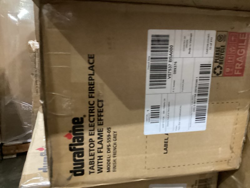 Tabletop electric fireplace with flame effect 