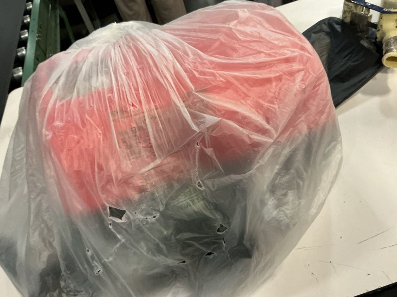 Condition photo showing As Is for Kids Play Kitchen Toys, Kids BBQ Grill Playset with Smoke Sound Light, 2-Layer Barbecue Toy with Wheels, Outdoor Play Food Toys Cooking Set for Toddlers 3-5, Birthday for Boys Girls Black