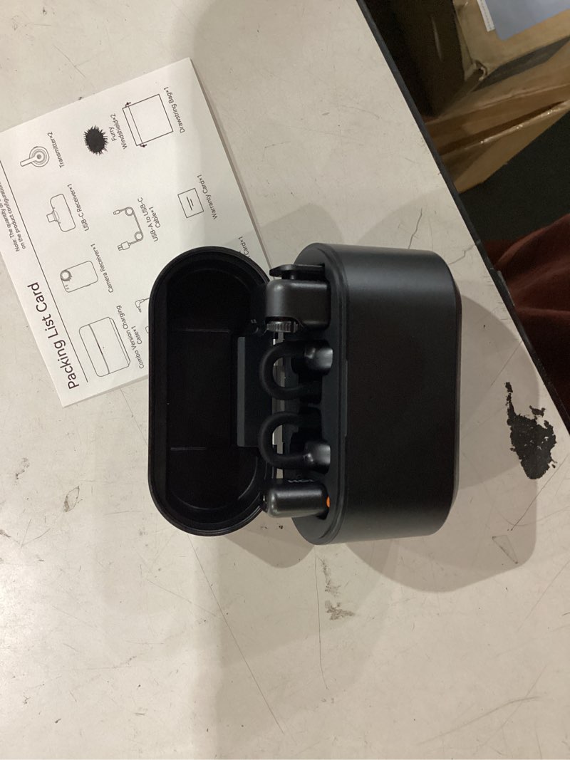 Condition photo showing As Is for **missing parts** dji mic 3 (2 tx + 1 rx + charging case), wireless microphone for iphone/camera/android, ultralight,