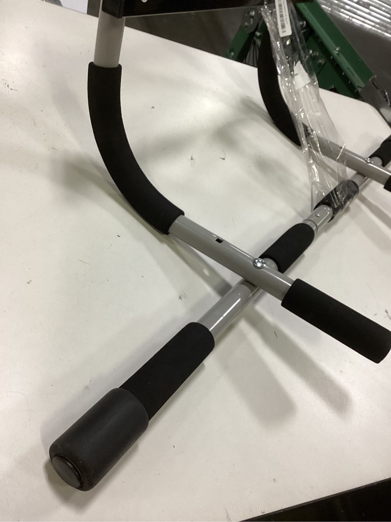 Condition photo showing As Is for Ally Peaks Pull Up Bar for Doorway | Thickened Steel Max Limit 440 lbs Upper Body Fitness Workout Bar| Multi-Grip Strength for Doorway | Indoor Chin-Up Bar Fitness Trainer for Home Gym Portable silver2