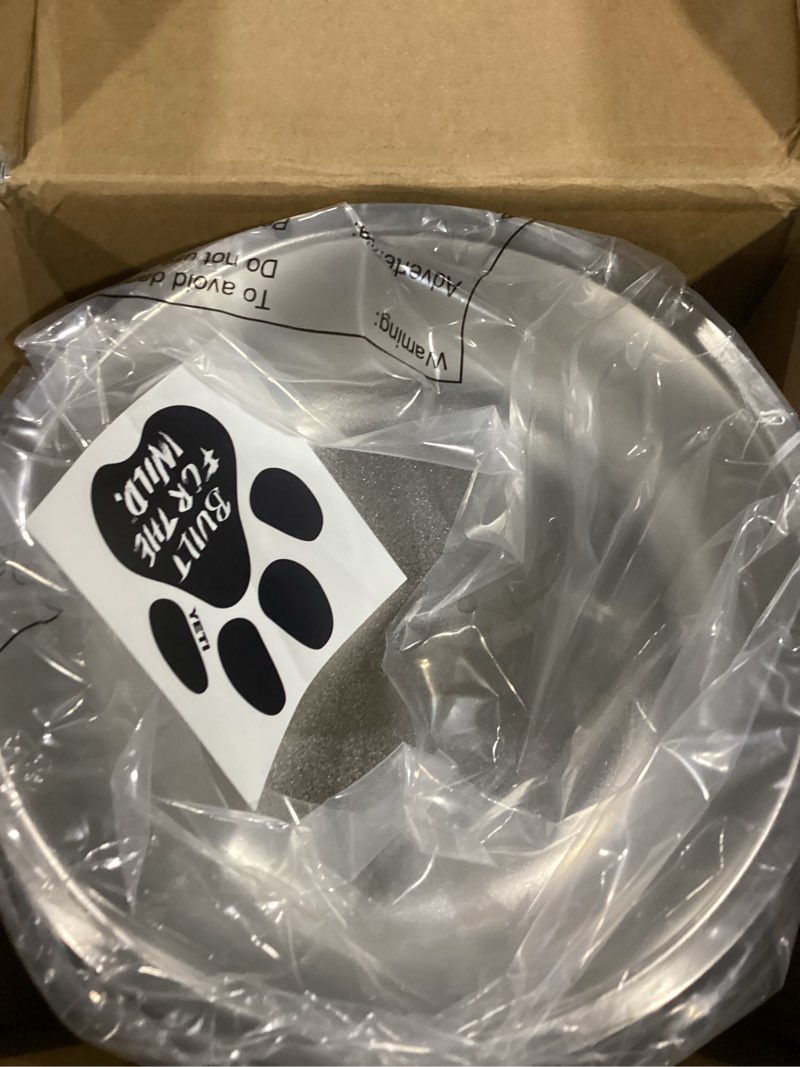 Condition photo showing Good Condition for yeti boomer 4, stainless steel, non-slip dog bowl, holds 32 ounces wetlands camo