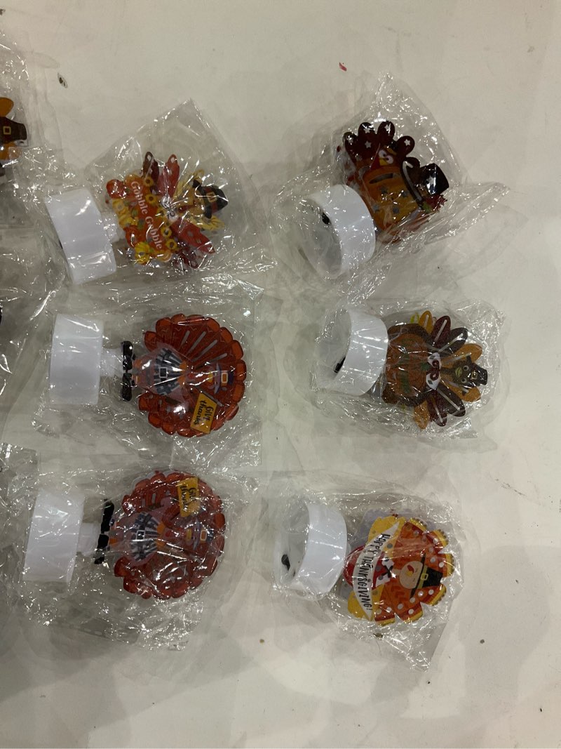 Condition photo showing New/Like New for Thanksgiving Lights-12 pack, turkey, small