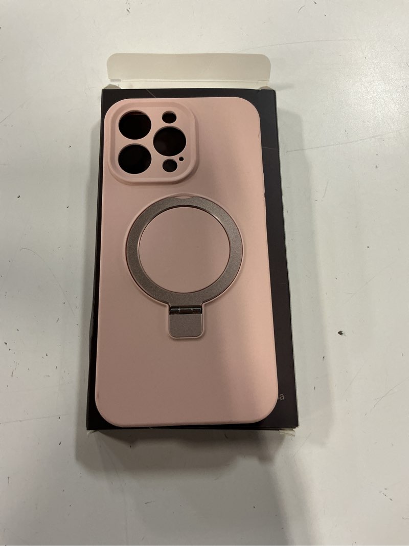Condition photo showing Good Condition for designed for iphone 14 pro max case with magnetic invisible stand compatible with magsafe military drop tested shockproof silicone iphone 14 pro max phone cases for women men 6.7'' 2022, pink pink iphone 14 pro max