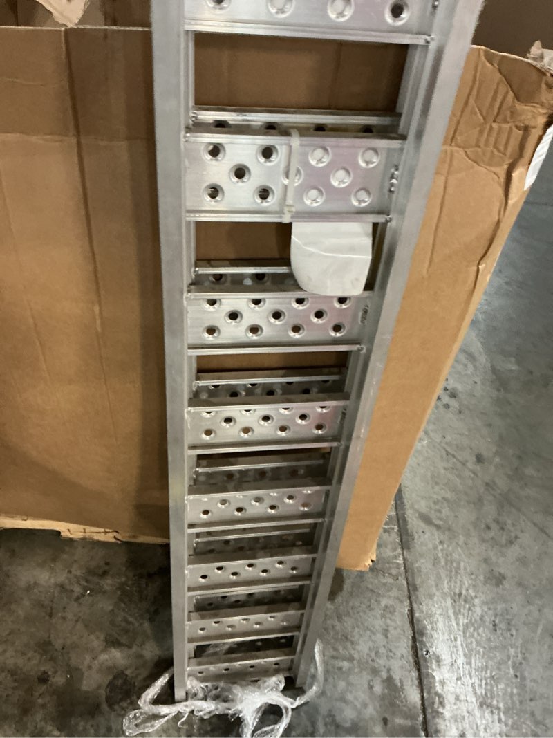 Condition photo showing As Is for kobalt 1.01-ft x 7.5-ft 1500-lb capacity arched loading ramp