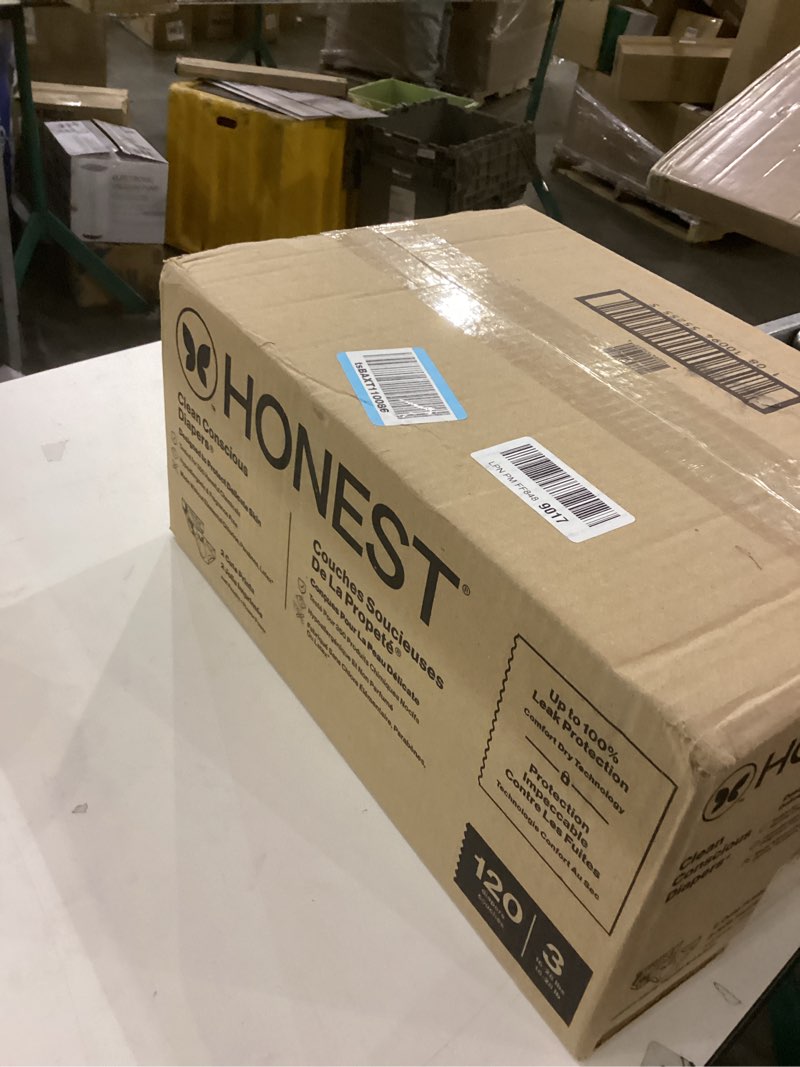 Condition photo showing New/Like New for The Honest Company Comfort Dry Disposable Diapers for Sensitive Skin, Hypoallergenic, Just Peachy + 