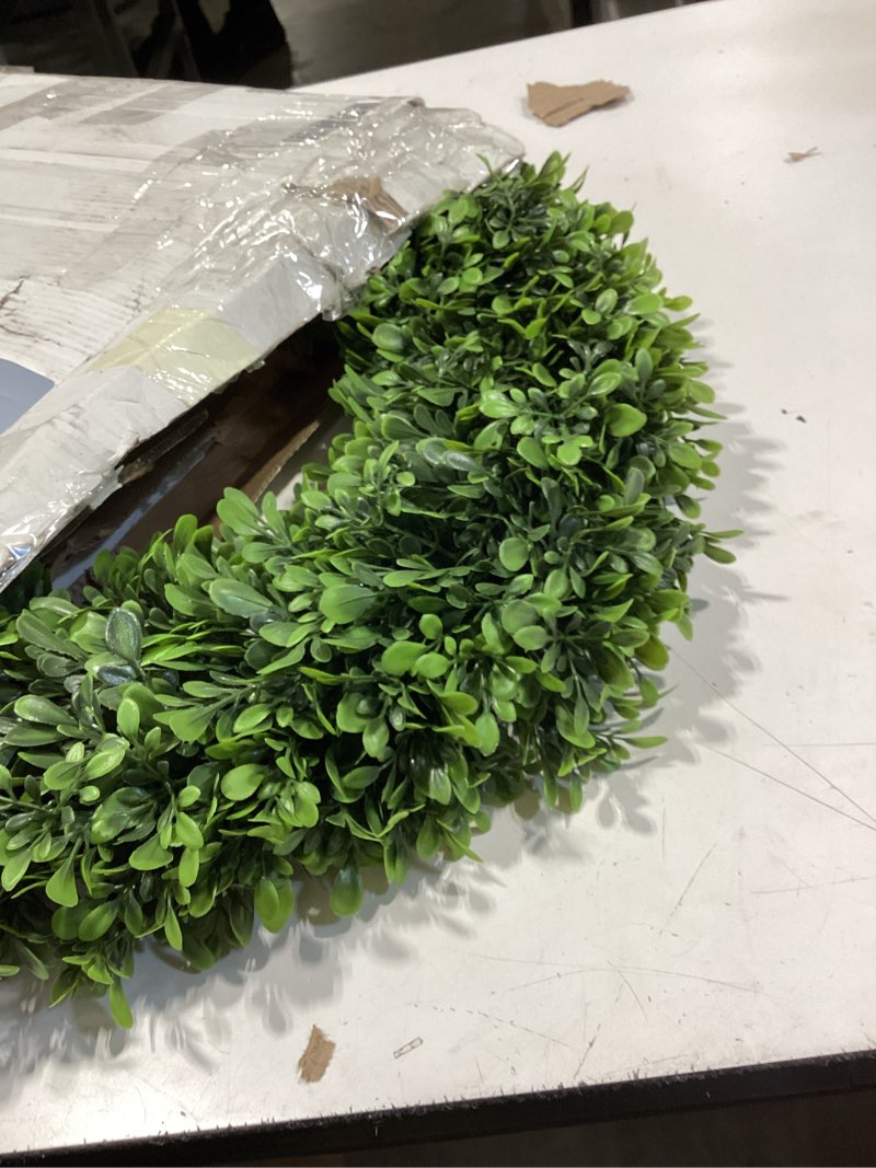 LZNPA Boxwood Wreaths for Front Door Realistic 22Inch?Spring Wreaths for Front Door Outside ?Front D