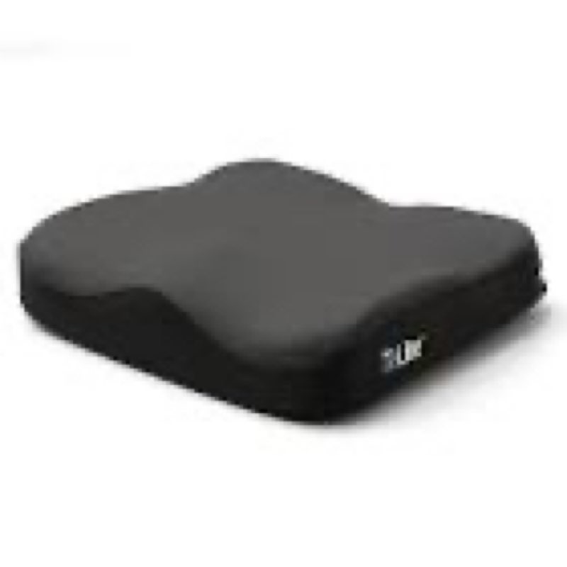 roho airlite wheelchair cushion, 18" x 16", positioning support, easy transfers, comfortable lightweight seating, durable, removable cover, air and foam, 250 lb weight capacity, elderly, disabled