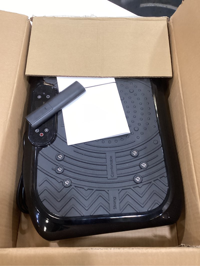 Condition photo showing As Is for Vibration Plate Exercise Machine for Lymphatic Drainage, Vibration Platform 450 Lbs Capacity(Brick Orange)