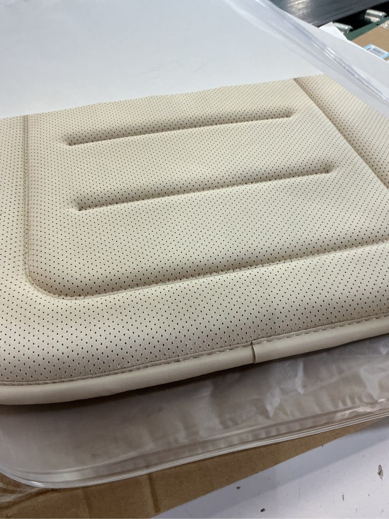 Condition photo showing Good Condition for kayi car seat cushion, memory foam car seat cushion, anti slip rubber bottom car seat cushions for driving, suitable for car and office chairs (cream) 1 piece