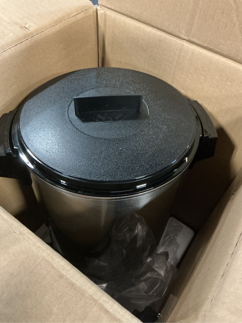 Condition photo showing As Is for vevor commercial coffee urn, 30 cup 152oz hot beverage dispenser with dripless faucet, 1090w quick-brewing coffee maker, automatic temperature control, for catering, party, church & restaurant