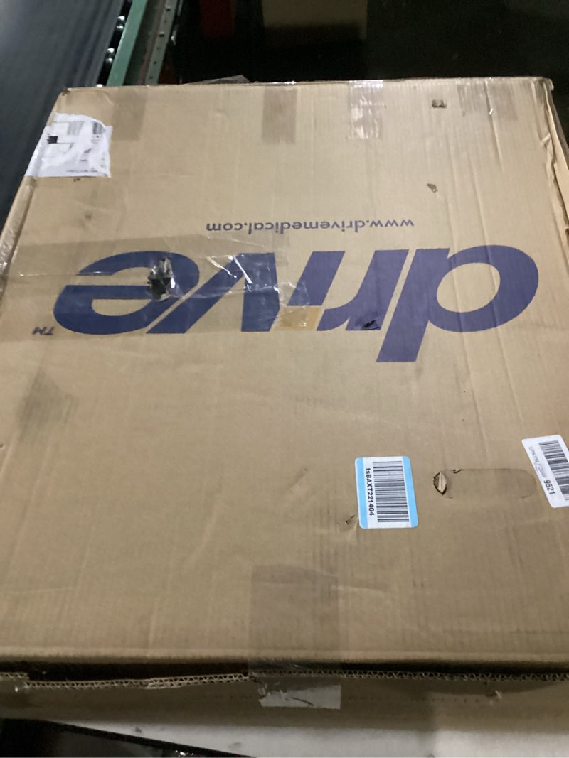 Condition photo showing Good Condition for Drive Medical Nitro Sprint Foldable Rollator Walker with Seat - Lightweight Support - Large Wheels - Compact Folding Design - Adjustable Comfort - Standard Size - Red Standard Red