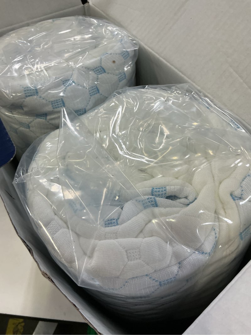 Condition photo showing New/Like New for hearth & harbor v-hh-iceplw-k-2 bed-pillows, king 20"x36", white/blue