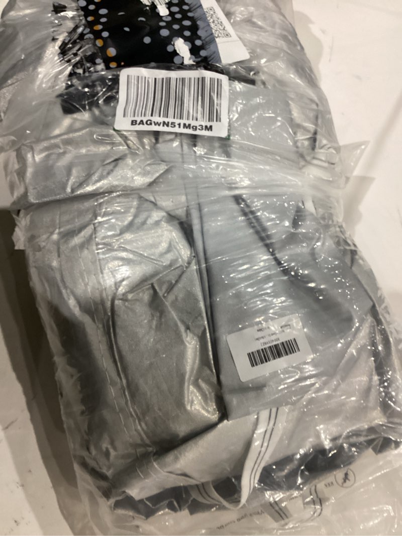 Condition photo showing As Is for half car cover for suv, sunroof & windshield cover for ice and snow, hail protector with cotton liner, waterproof roof car cover for all weather sun rain dust protection