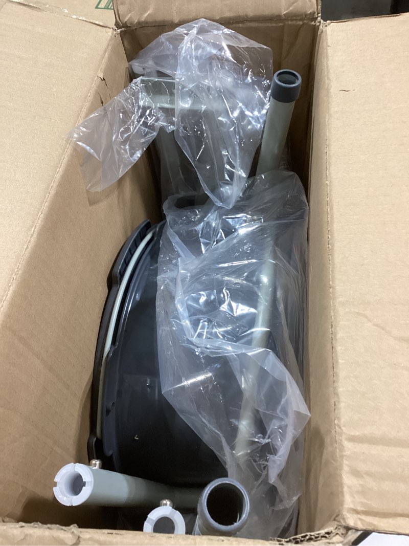 Condition photo showing Good Condition for Medline 3-in-1 Steel Bedside Commode, Elongated Seat, Sturdy Folding Frame, 7.5 QT. Bucket, 350 lb. Weight Capacity, Clip-on Seat, Easy Cleaning, Tool-Free Assembly, Gray