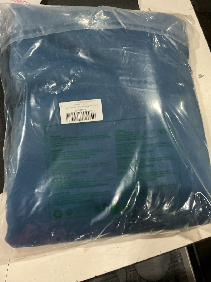 Condition photo showing Good Condition for nicetown moroccan blue blackout curtains 90" long for office, dining room, guest room, sound reducing heat and cold block curtain panels for modern room decorative (55" wide, 2 pieces) moroccan blue 55"w x 90"l (pack of 2)