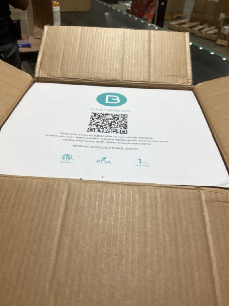 Condition photo showing New/Like New for CASABREWS Ultra Espresso Machine with LCD Display, Espresso Maker with Powerful Milk Frother, Customizable Brewing Temperature, Provides Barista-Level Lattes and Cappuccinos, Gift for Men & Women