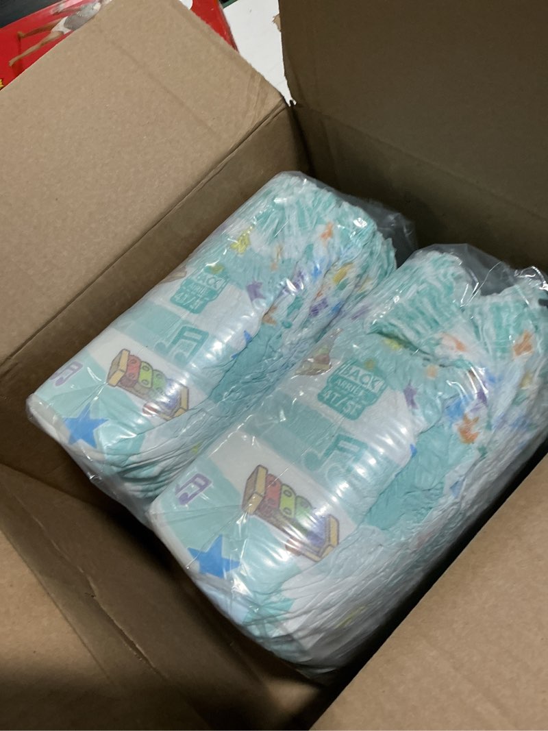 Condition photo showing New/Like New for pampers training pants - easy ups boys & girls bluey - size 4t-5t, 56 count, children's potty underwear (packaging may vary) 4t-5t 56