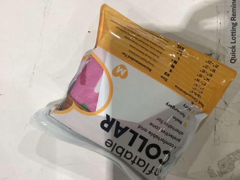 Condition photo showing Good Condition for bencmate inflatable dog cone collar alternative, soft dog cone for small medium large dogs and cats, neck recovery ecollar donut collar after surgery (medium, donut-strawberry)