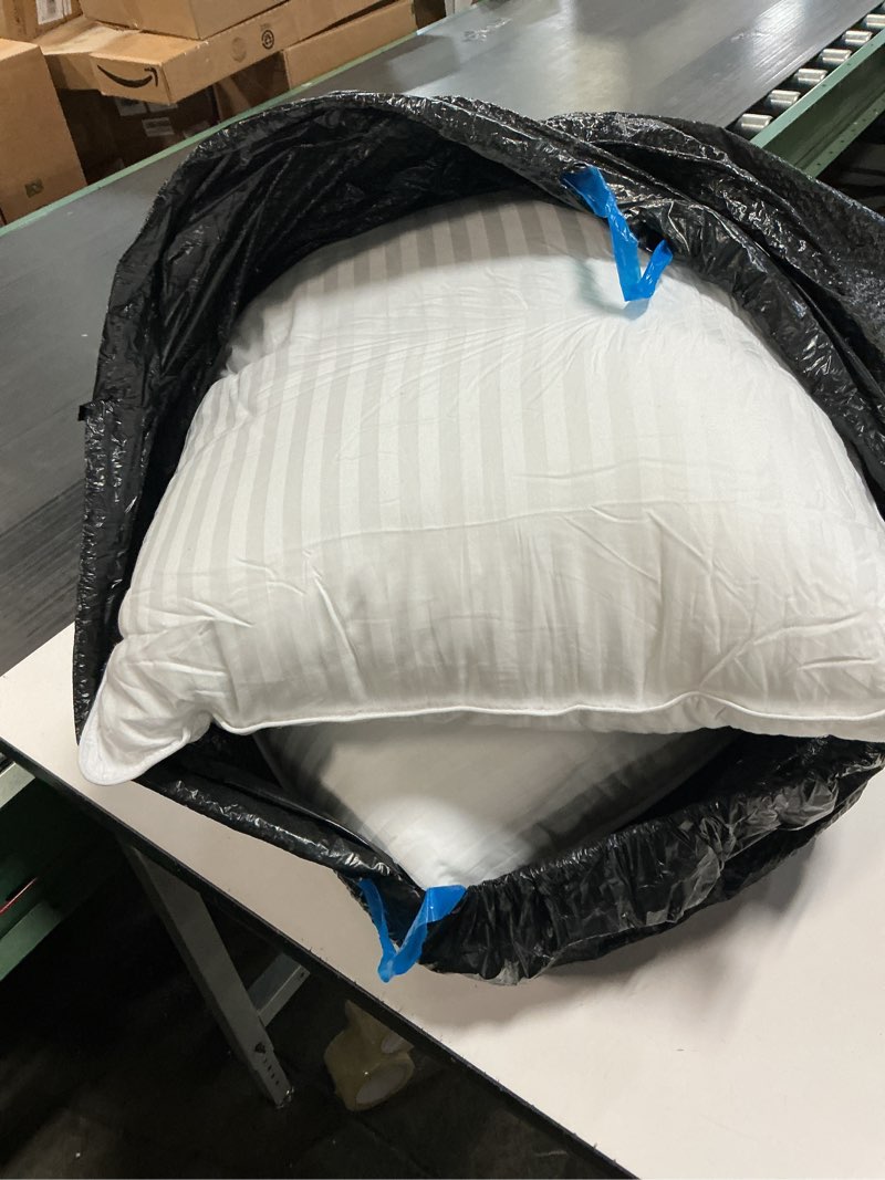 Condition photo showing Good Condition for Beckham Hotel Collection Bed Pillows King Size Set of 2 - Down Alternative Pillow for Back, Stomach or Side Sleepers King White