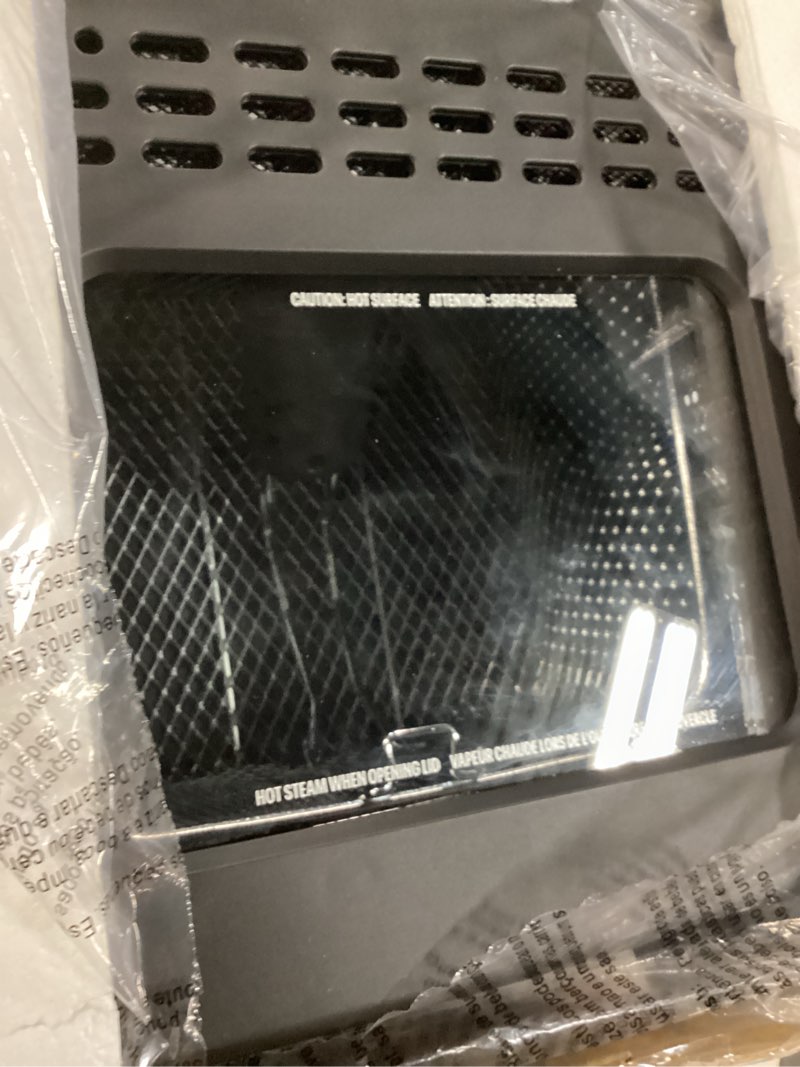 Condition photo showing Good Condition for Chefman Fry Guy 2.5 Quart / 10 Cup Deep Fryer with Wire Basket, Hinged Lid with Viewing Window, Adjustable Temperature, Perfect for Fried Chicken, Shrimp, French Fries, & Chips – Stainless Steel Medium