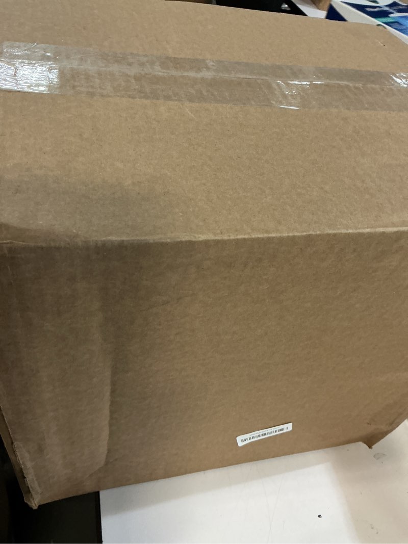 Condition photo showing As Is for Plastic Containers for Organizing and Storage Bins for Closet, Kitchen, Office, Garage or Pantry Organization, Stackable Bins, Extra Large (14.8" x 16.5" x 7"), 4-Pack, Black Black Extra Large, 4-Pack