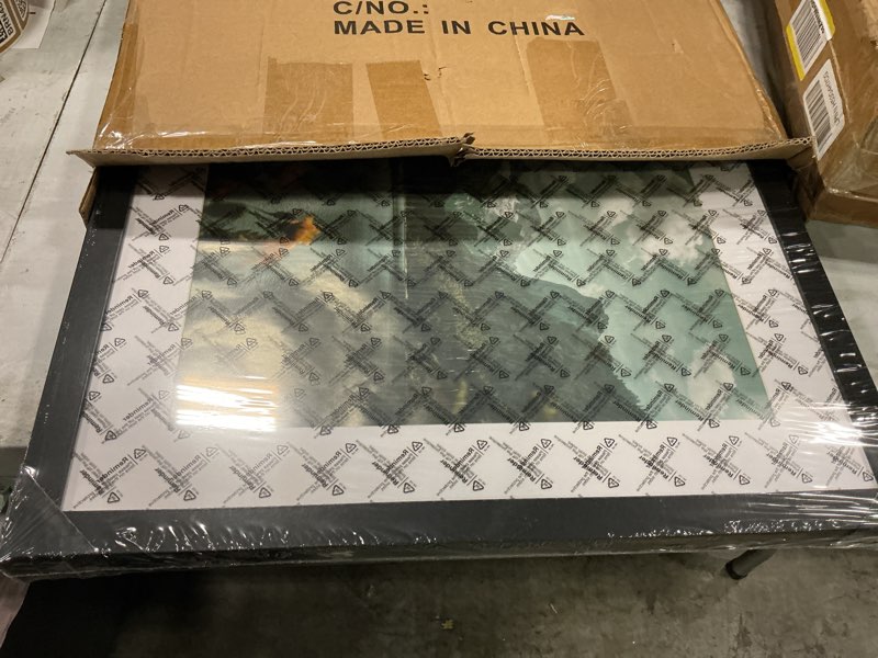 Condition photo showing New/Like New for picrit 20x20 picture frame 3 pack, display poster 16 x 16 with mat or 20 x 20 without mat for horizontal or vertical wall mounting, black black 20x20