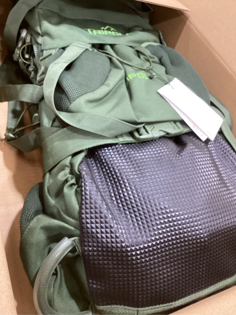 Condition photo showing Good Condition for TriPole Colonel Pro Metal Frame Rucksack Front Opening Detachable Bag Rain Cover (90 litres, Army Green)