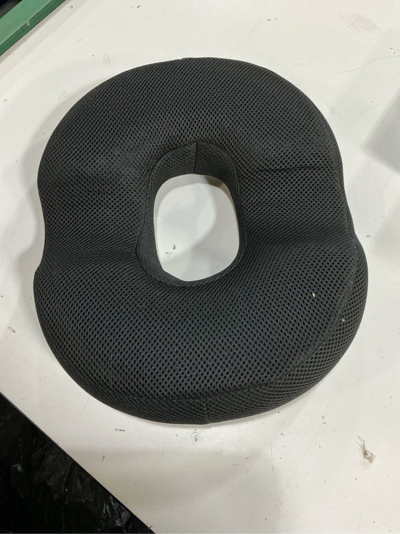 Condition photo showing Good Condition for qutool donut pillow for tailbone pain support  hemorrhoid cushion  orthopedic memory foam seat cushion  black
