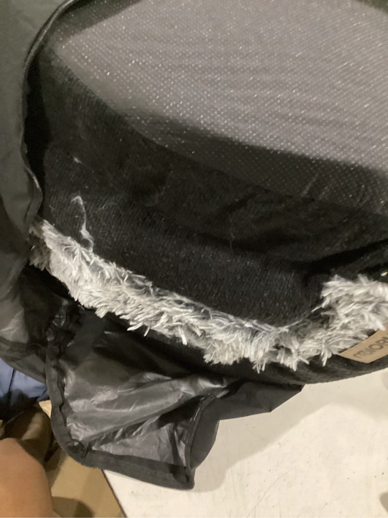 Condition photo showing Good Condition for fluffy orthopedic dog beds large sized dog, 36" bolster sofa bed | soft plush faux fur,lowered entry,washable cover,waterproof liner,claming dog couch for x-large dogs,supportive bolster gray m(36", up to 50lbs)