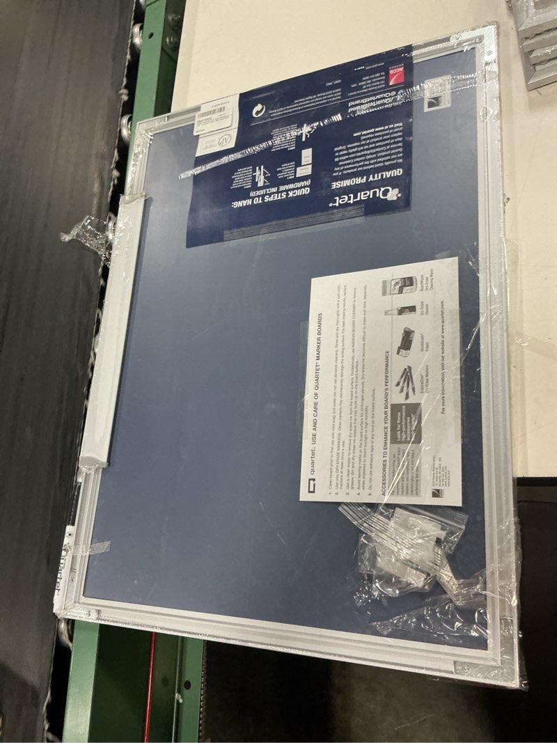 Condition photo showing New/Like New for quartet® magnetic dry-erase whiteboard, 17" x 23", aluminum frame with silver finish