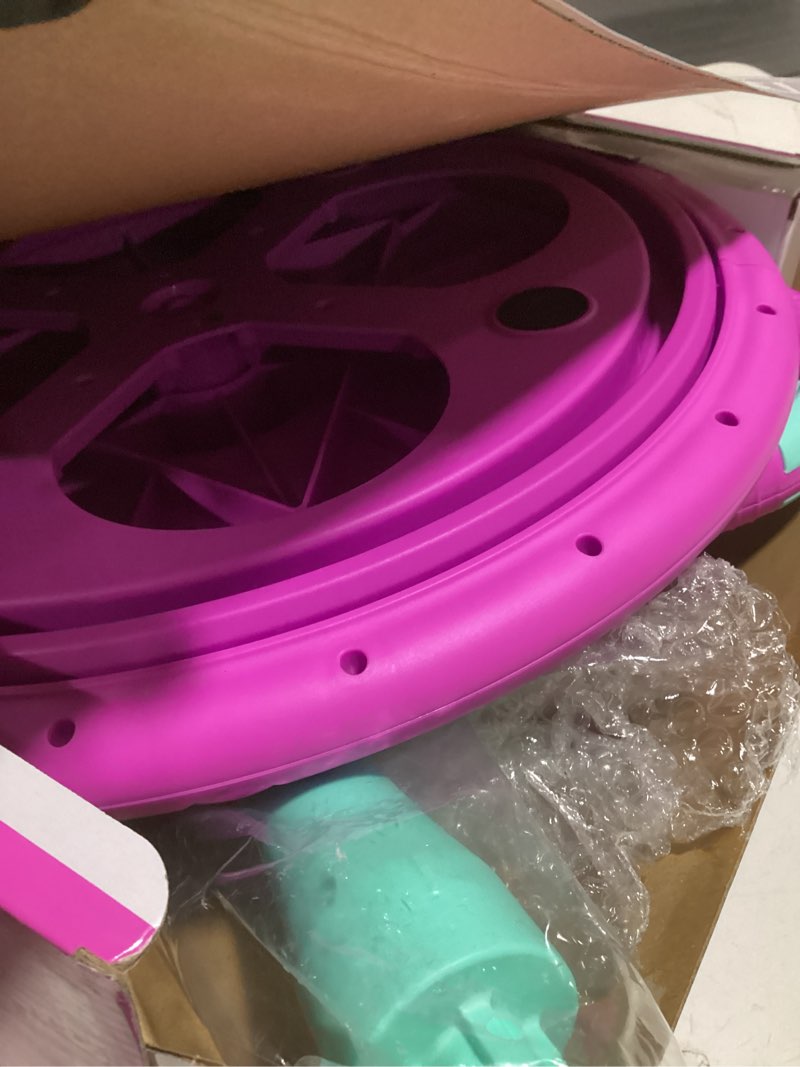 Condition photo showing Good Condition for unicorn sit and spin toy for toddlers girls ages 1-3 2-4, birthday gift for 2 3 4 years old girl, 360° spin seat kids indoor interactive sensory toy with led & music