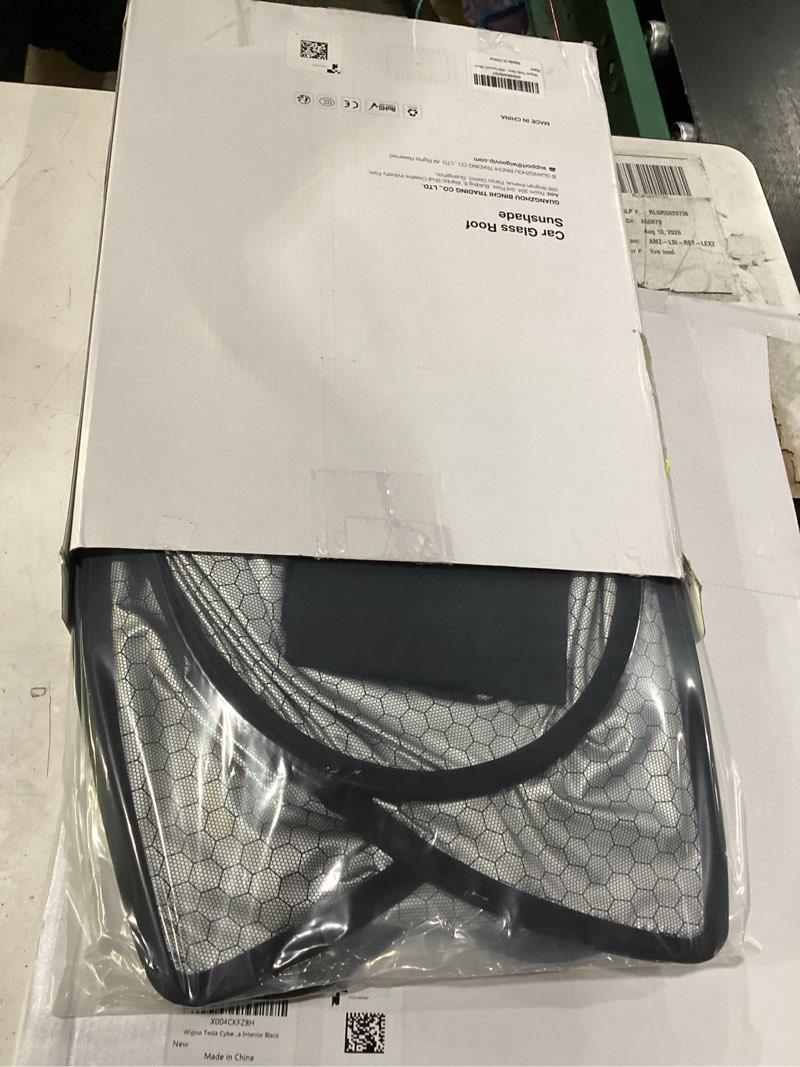 Condition photo showing New/Like New for wigoo tesla new model y juniper accessories sunshade roof [never sag, nano ice-crystal coatings] heat insulation glass roof sun shade, accessories for tesla new model y 2025 2026 launch, black black model y juniper 2025-2026