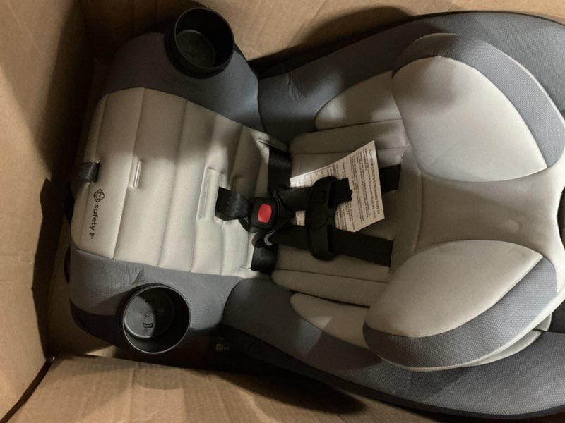 Condition photo showing Good Condition for Safety 1st Ellaris 3-in-1 Convertible Car Seat, Slim Fit Design, Rear & Forward-Facing, 5-Position Headrest, 3-Across Fit, Travel-Friendly with Machine-Washable Seat Pad, London Blue