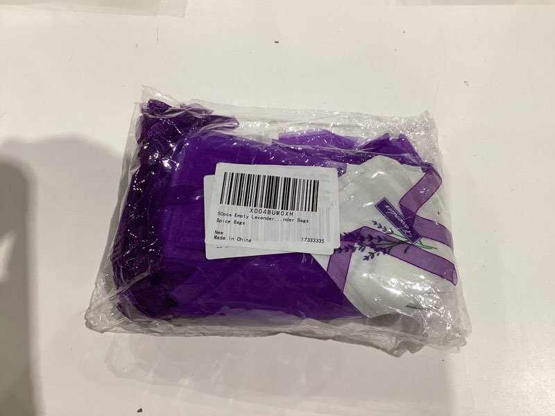 Condition photo showing New/Like New for 50 Pcs Empty Sachet Bags 5.90X2.83 Inch Drawstring Linen Pouches for Home Fragrance Spice Storage Jewelry Organizer